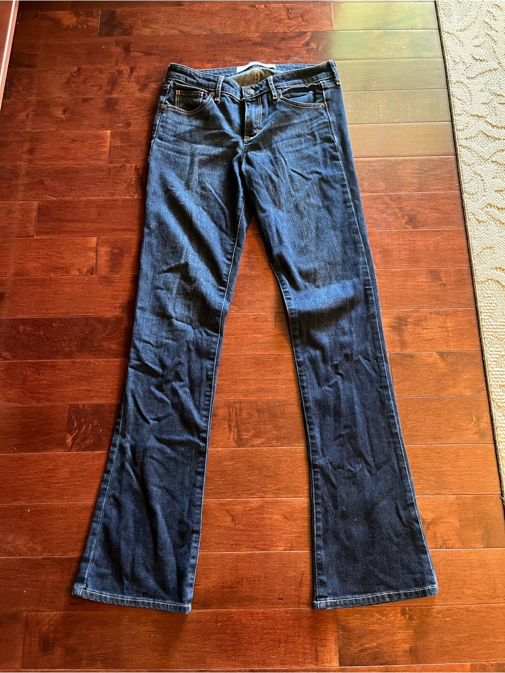 Abercrombie & Fitch Dark Blue Flared Jeans Size 4 R